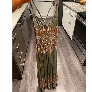 Green Free People Maxi Dress